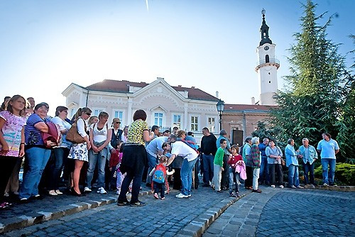 A városháza előtt demonstráltak a jutaspusztaiak tavaly