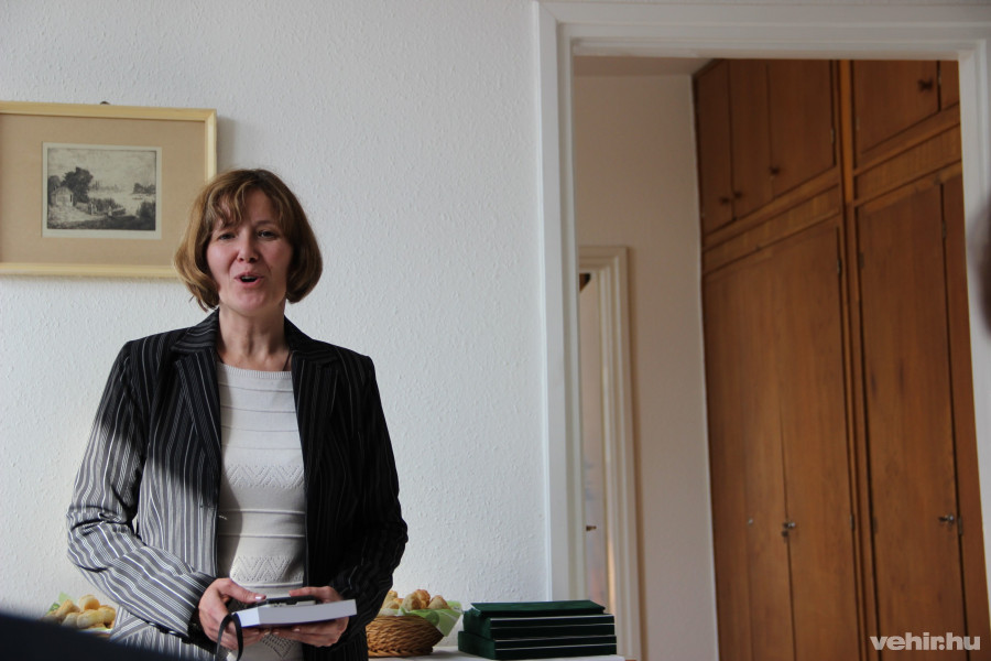 Csehné Huszics Márta, az egyesület vezetője