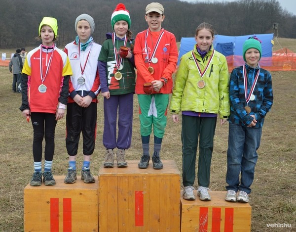 Az összetettben 1. Bálint Ádám és 2. Angyal Dániel a dobogón a 12 évesek eredményhirdetésén - Fotó: Bálint Bence
