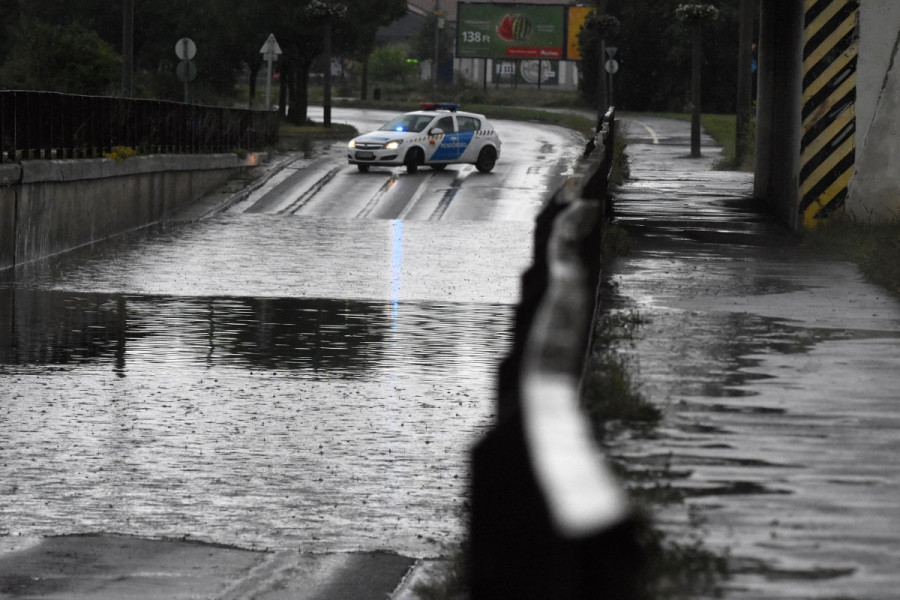 Aluljáró a szolnoki Széchenyi úton (mti)
