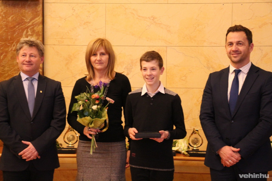 Bálint Benedek és Németh Zsoltné  a díjátadó ünnepség után - Fotó: Bálint Bence