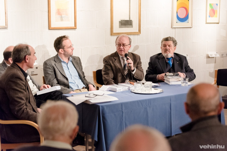 Balról jobbra: Szűts István Gergely, Somfai Balázs és Kahler Frigyes