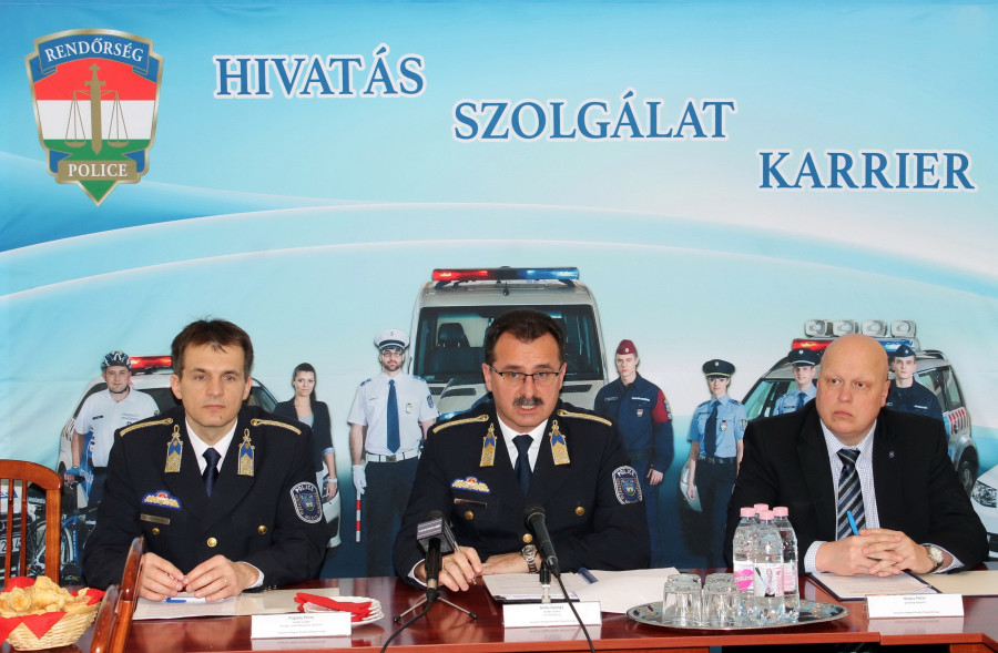 Pogány Péter, Anda György, Halász Péter (fotó:police.hu)
