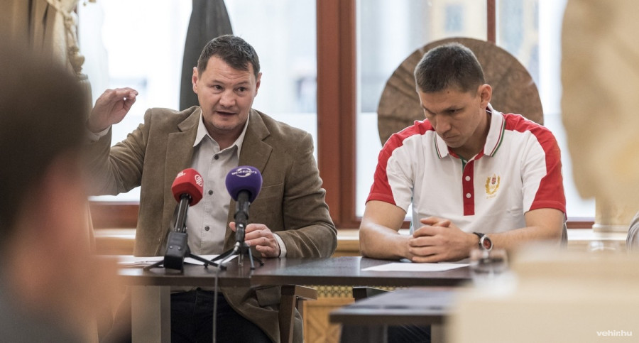 Erdei Zsolt elnök a Magyar Ökölvívó Szakszövetség sajtóreggelijén. MTI Fotó: Szigetváry Zsolt