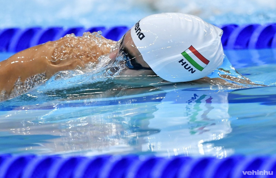 Rasovszky Kristóf a férfi 1500 méteres gyorsúszás előfutamában - MTI Fotó: Illyés Tibor