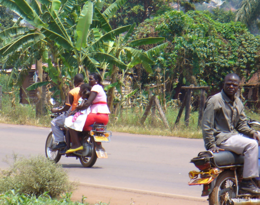 A boda-boda az egyik legelterjedtebb közlekedési eszköz
