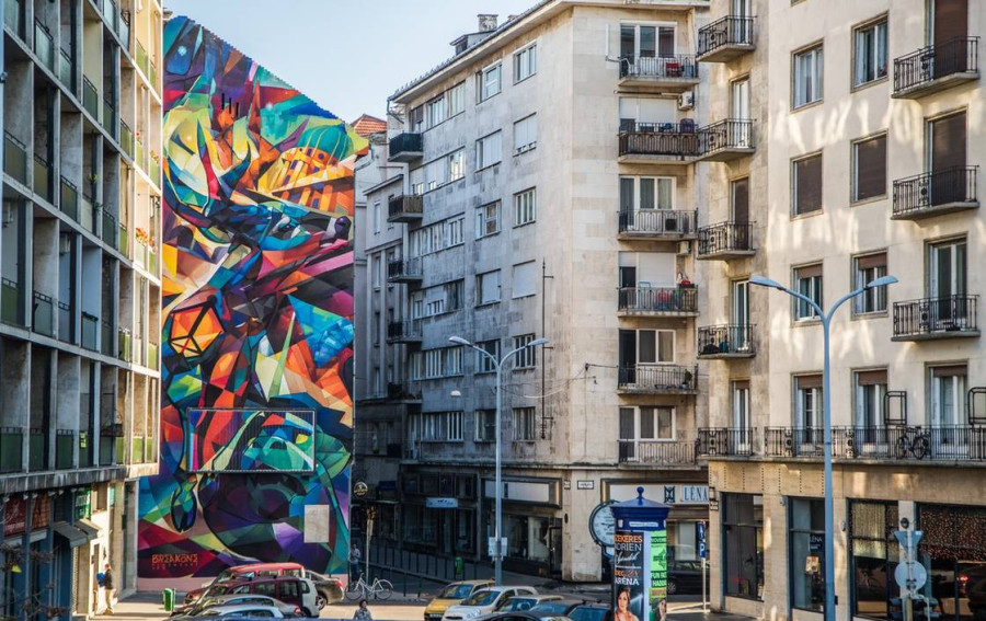 Budapesti tűzfal (MTI fotó)