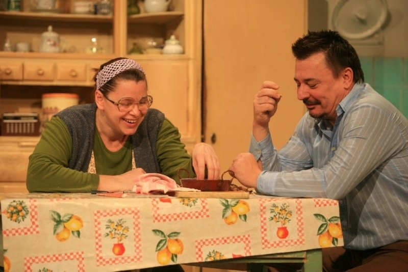 Müller Júliával Spiró György Prah című drámájában (Miskolc; R.: Korognai)