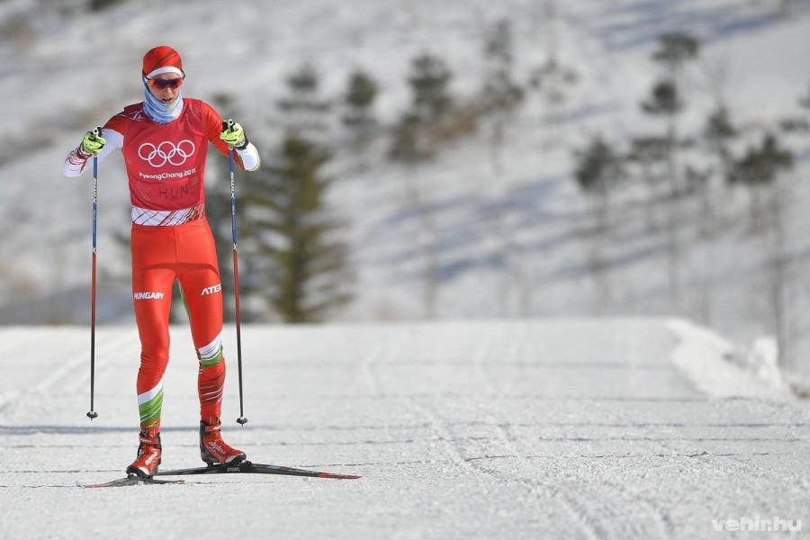 Kónya Ádám sífutó edz a phjongcshangi Alpensia Sífutó Központban – MTI Fotó: Czeglédi Zsolt