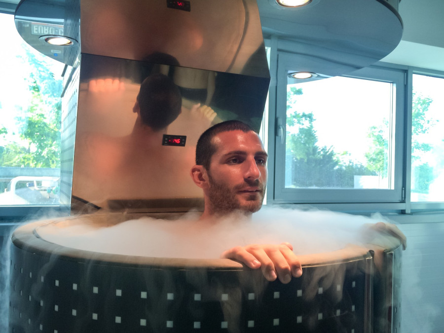 Az 1. Futsal Veszprém gólzsákja, Tatai József is rendszeresen használja a krioszaunát