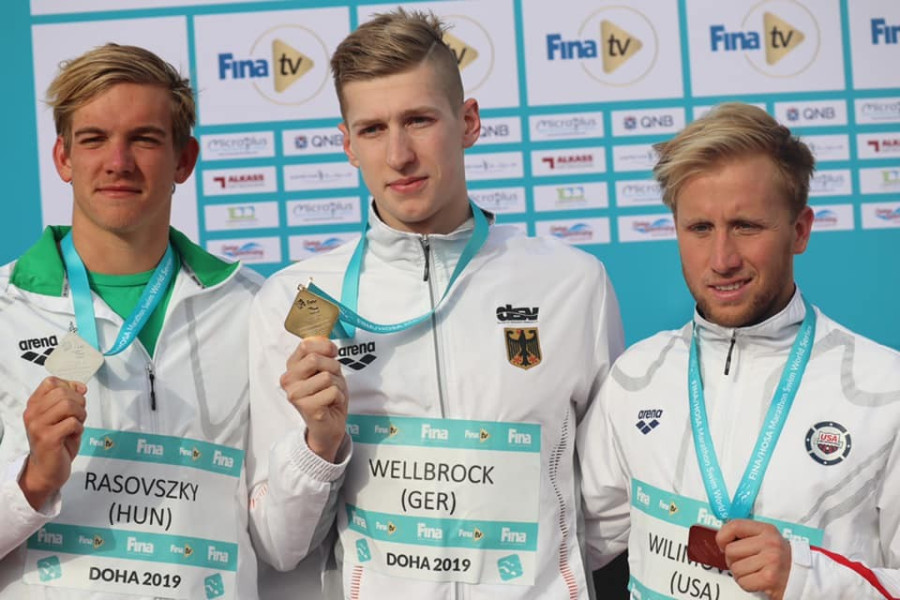 Rasovszky Kristóf ezüstérmes lett - Fotó: MÚSZ Facebook