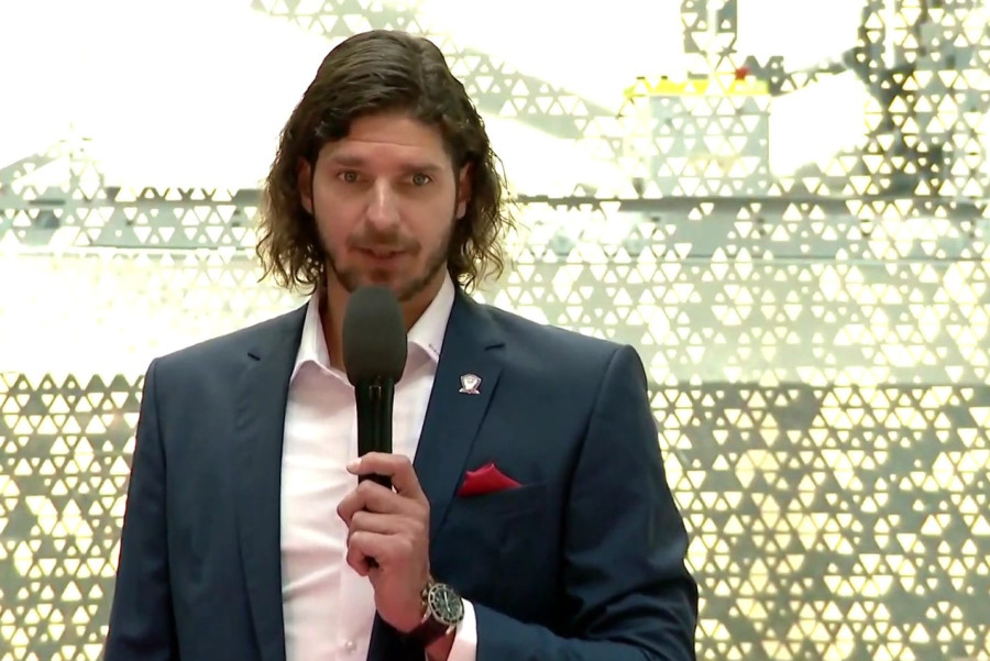 Nagy László könnyek között jelentette be visszavonulást - Fotó: Telekom Veszprém Youtube