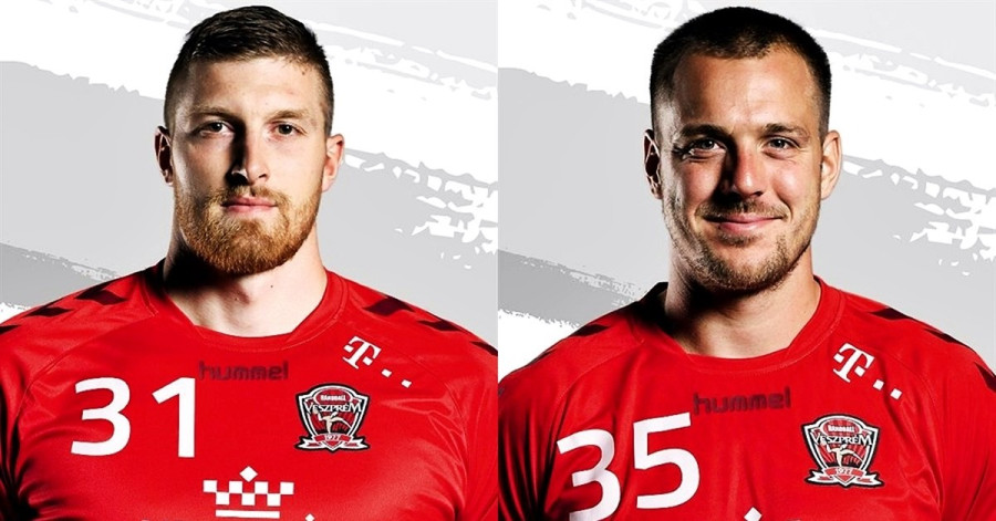 Blaz Blagotinsek és Kentin Mahé (Kép: Telekom Veszprém)