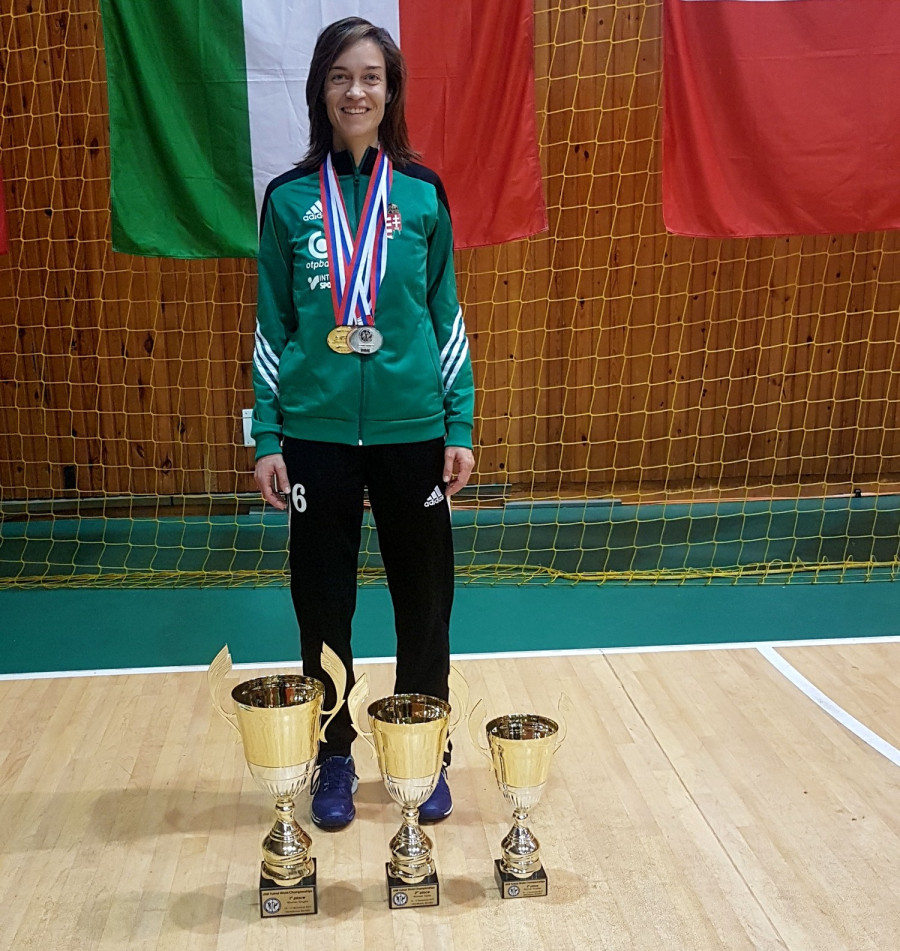 Lepsényi Boglárka lett a torna legeredményesebb résztvevője - Fotó: Magyar Lábtenisz Szövetség