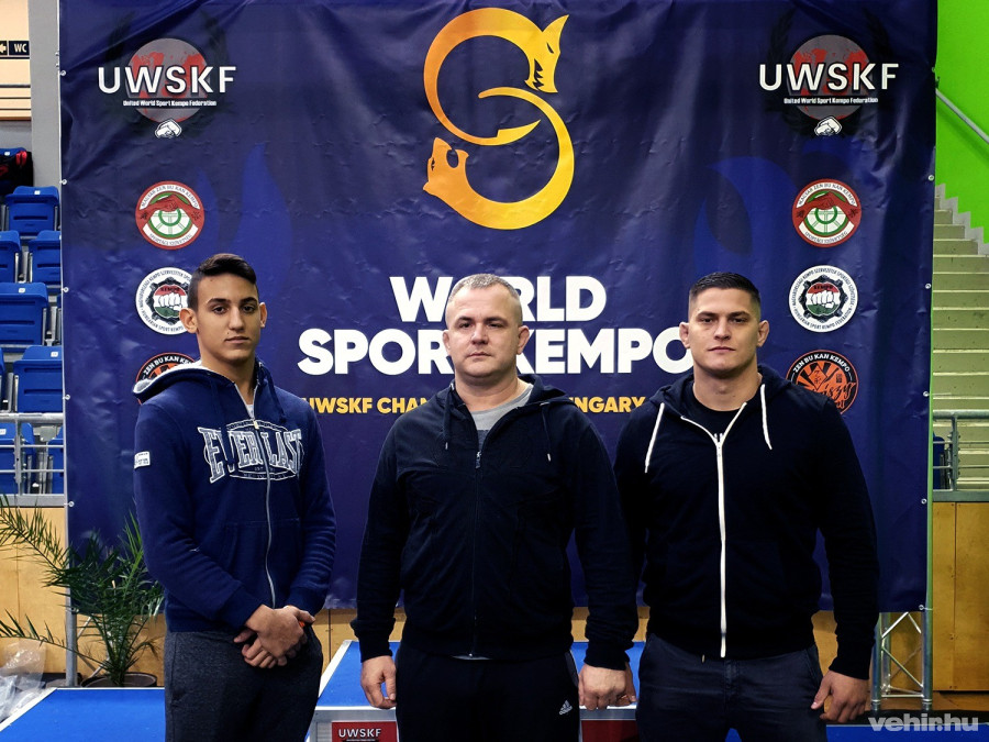 Az ezüstérmes Bognár Balázs, Faragó Attila, valamint Főczény Károly