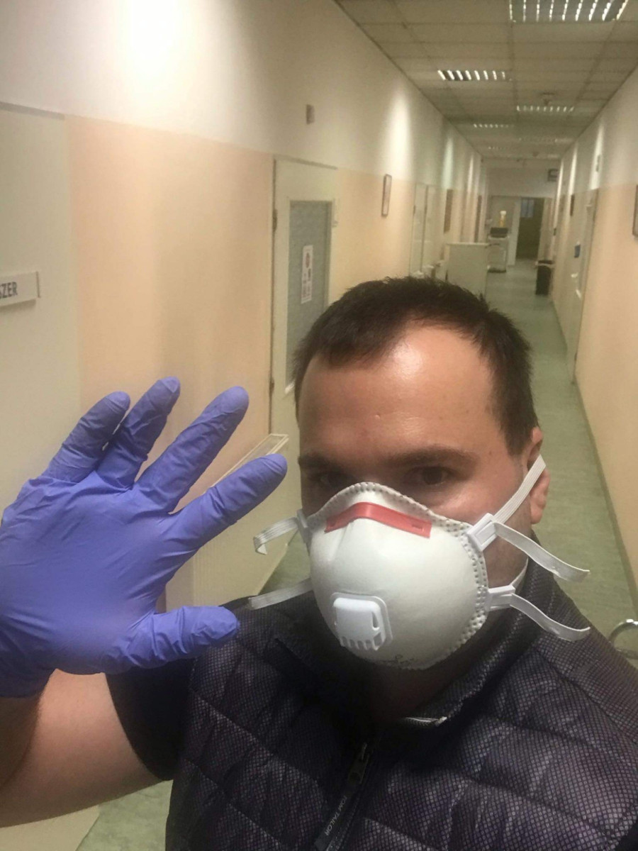 A Dél-Pesti Centrumkórház izolációs központja egy 50 méter hosszú épület