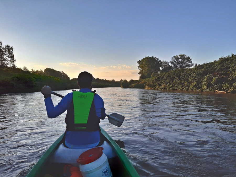 Az evezősöknél, közel 24 óra után, napfelkeltekor jött el a holtpont. Fotó: Czeglédi Zoltán