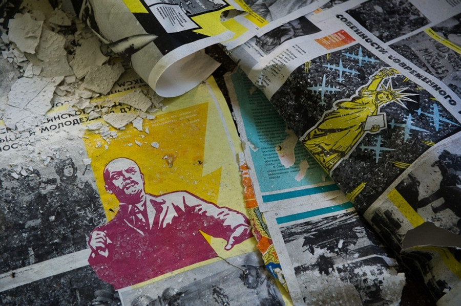 Régi orosz újságok Kis-Moszkvában. Fotó: Stiller Ákos / HVG