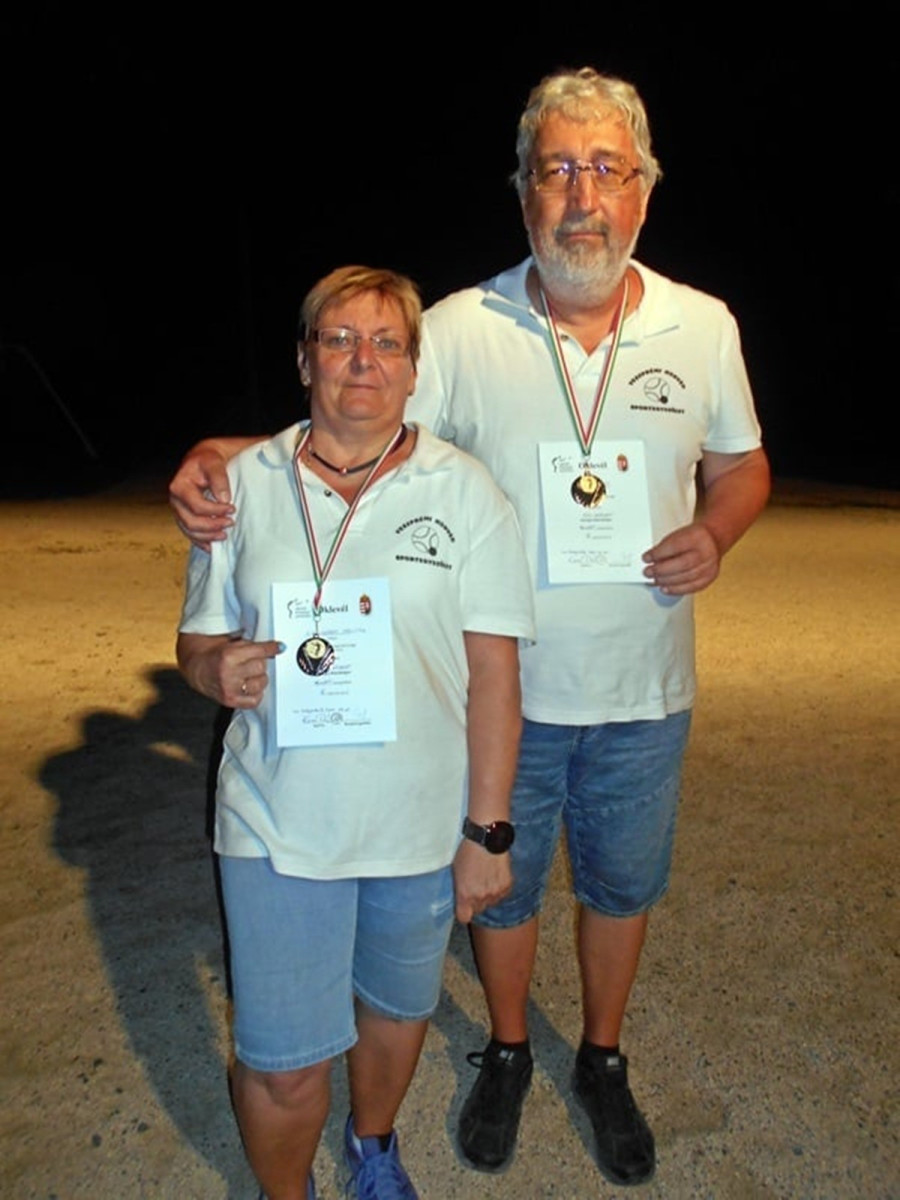 Krenhardtné Rajki Melitta és Darcsi István - Fénykép: Veszprémi Honvéd SE