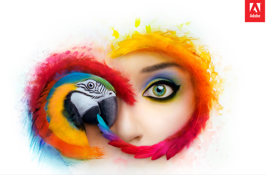 Borsi Flóra fotója az Adobe CC 2019 borítóképén