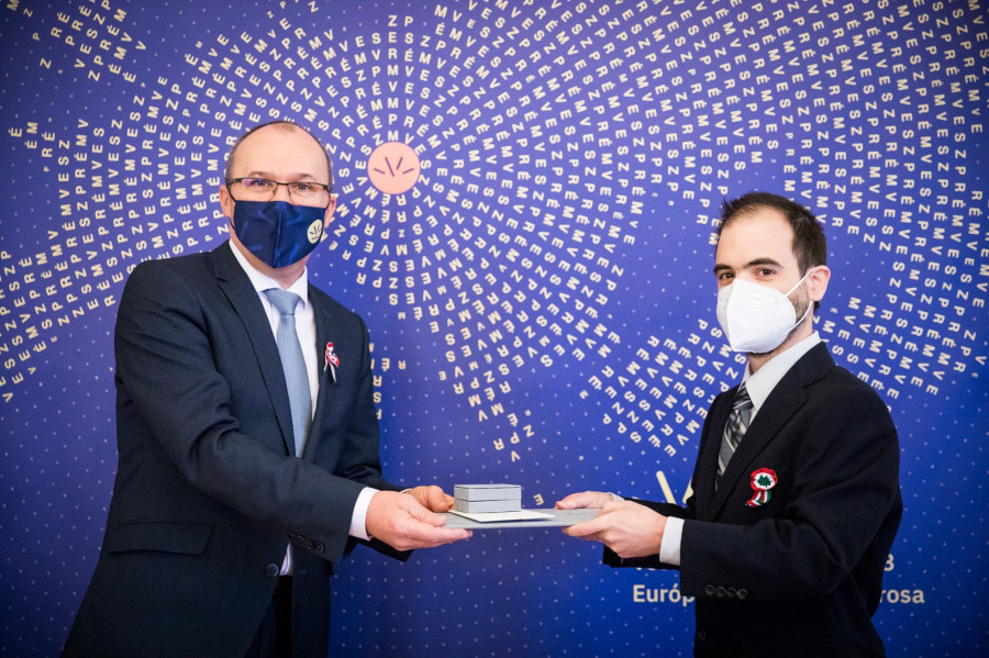 Porga Gyula és Marton Attila a Szabad Sajtó-díj átadásán