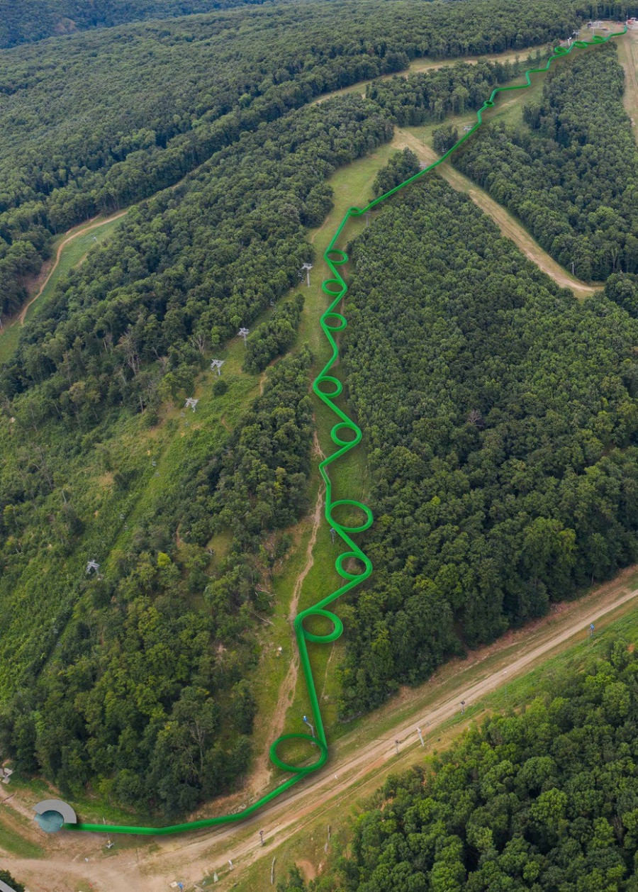 Az eplényi csúszda látványterve