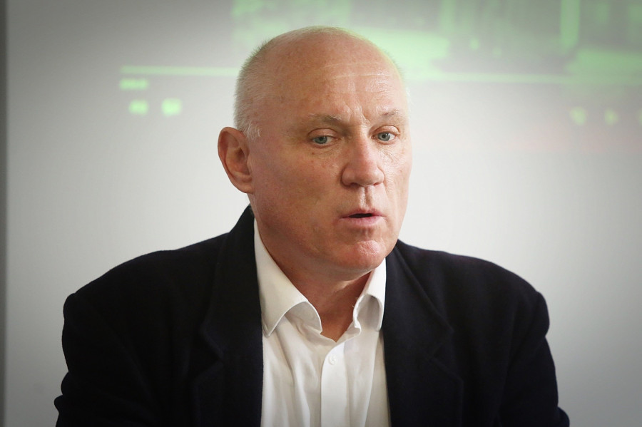 Az eredményeket Dudás Zsolt igazgató (a képen) és Szauer István tankerületi vezető ismertették csütörtöki sajtójátékoztatójukon