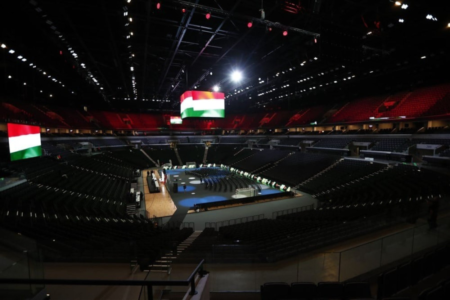 A magyar válogatott a nemrégiben átadott MVM Dome-ban vívja mérkőzéseit - Fotó: MKSZ/Kovács Anikó