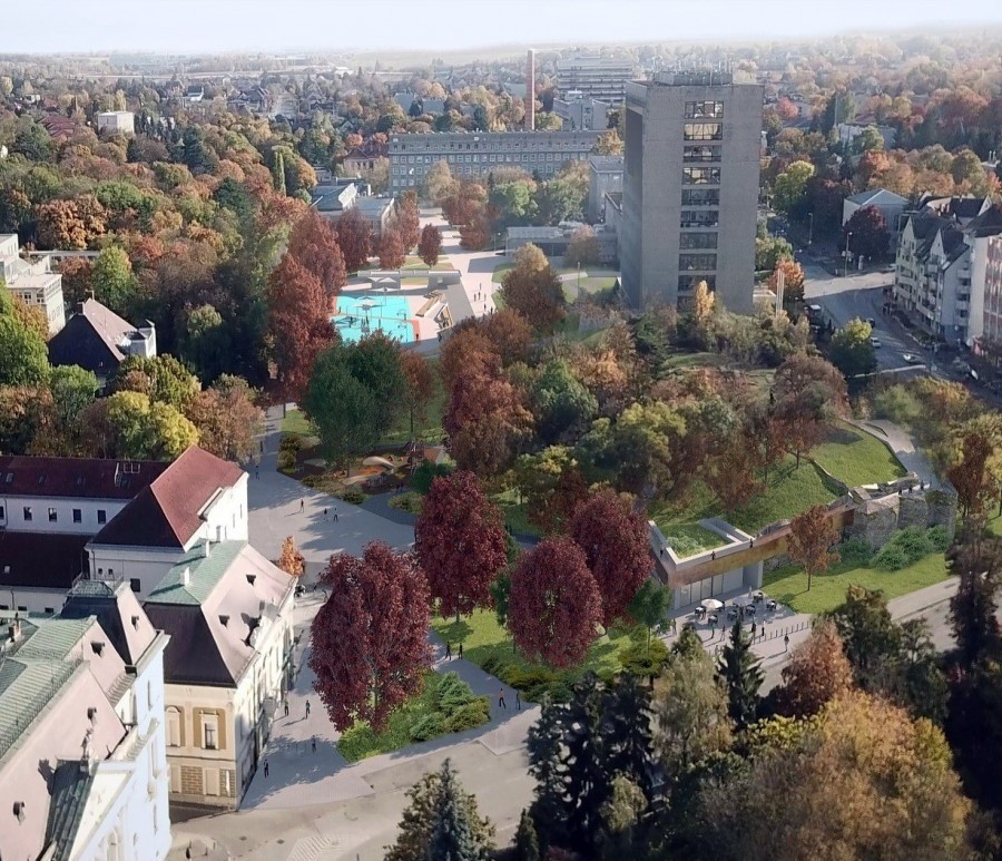 A zöld város projekt látványterve