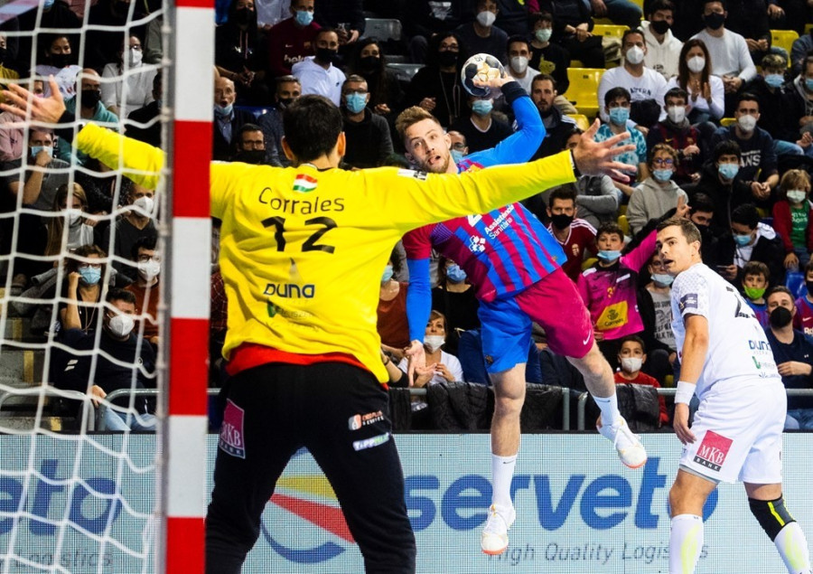 Nem bírt a Barcával a Veszprém - Fotó: ehfcl.eurohandball.com