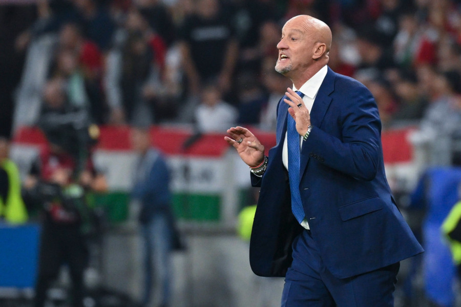 Marco Rossi, a magyar labdarúgó-válogatott szövetségi kapitánya a labdarúgó Európa-bajnoki selejtezők hetedik fordulójában, a G csoportban játszott Magyarország - Szerbia mérkőzésen a Puskás Arénában 2023. október 14-én. MTI/Czeglédi Zsolt