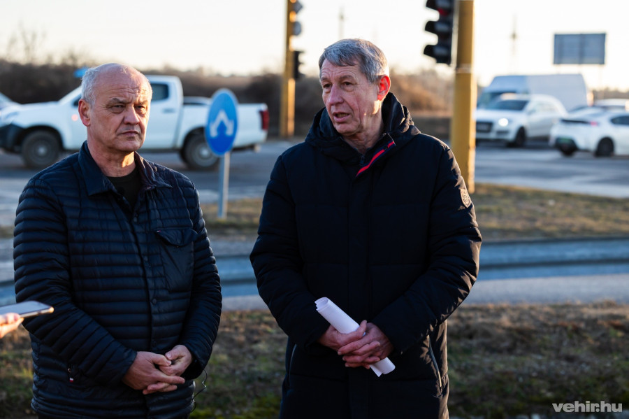 Grőber Attila (jobbra), mellette Hartmann Ferenc