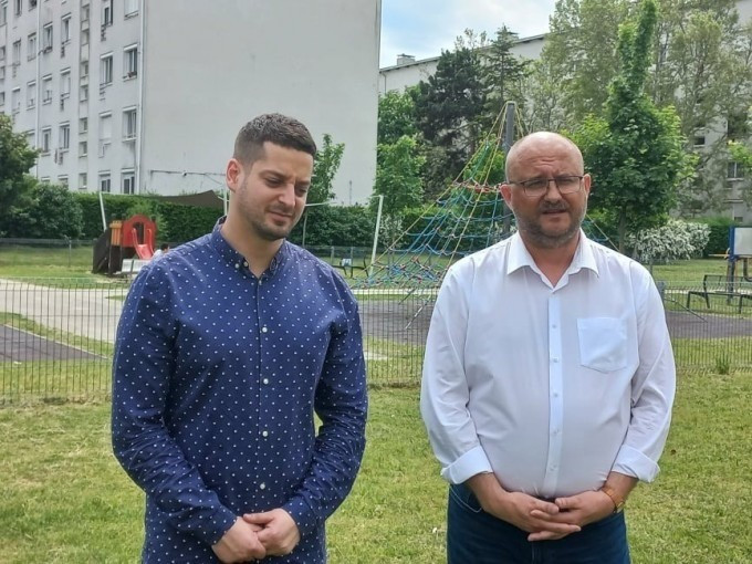 Ungár Péter és Gerstmár Ferenc egy korábbi veszprémi sajtótájékoztatón