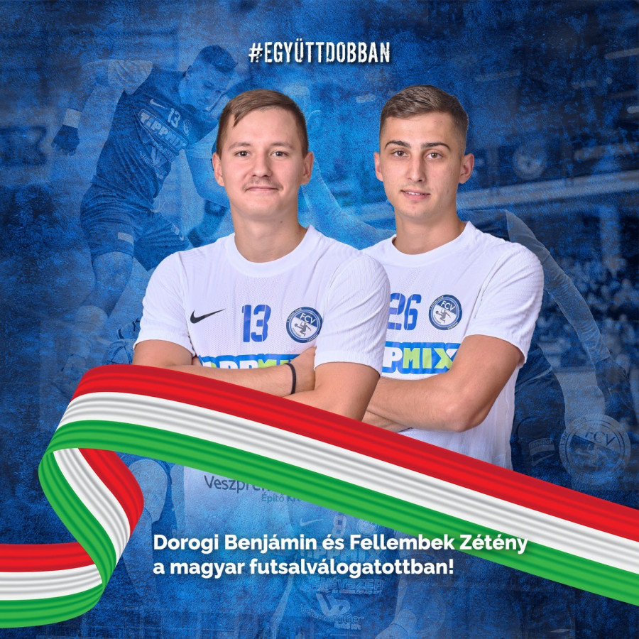 Dorogi és Fellembek ismét bizonyíthat a futsalválogatottban - fotó: 1. FC Veszprém
