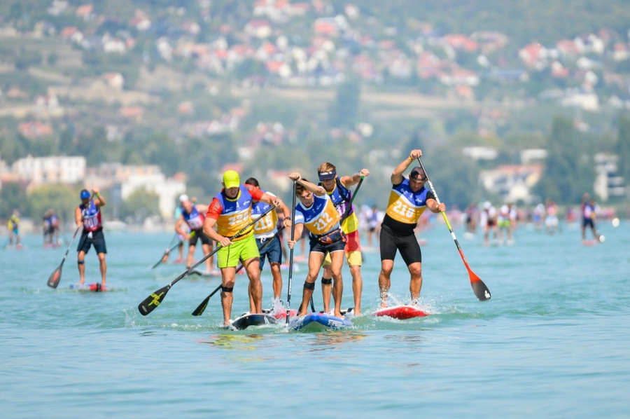 Balatonfüred 2021-ben már rendezett SUP-vb-t - Fotó: Vasvári Tamás / MTI (archív)