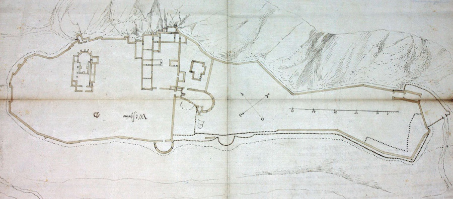 Gulio Turco 1572-es rajza a várról