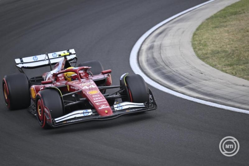 Mogyoród, 2025. augusztus 2. Charles Leclerc, a Ferrari monacói versenyzője a Forma-1-es Magyar Nagydíj időmérő edzésén a mogyoródi Hungaroringen 2025. augusztus 2-án. MTI/Czeglédi Zsolt