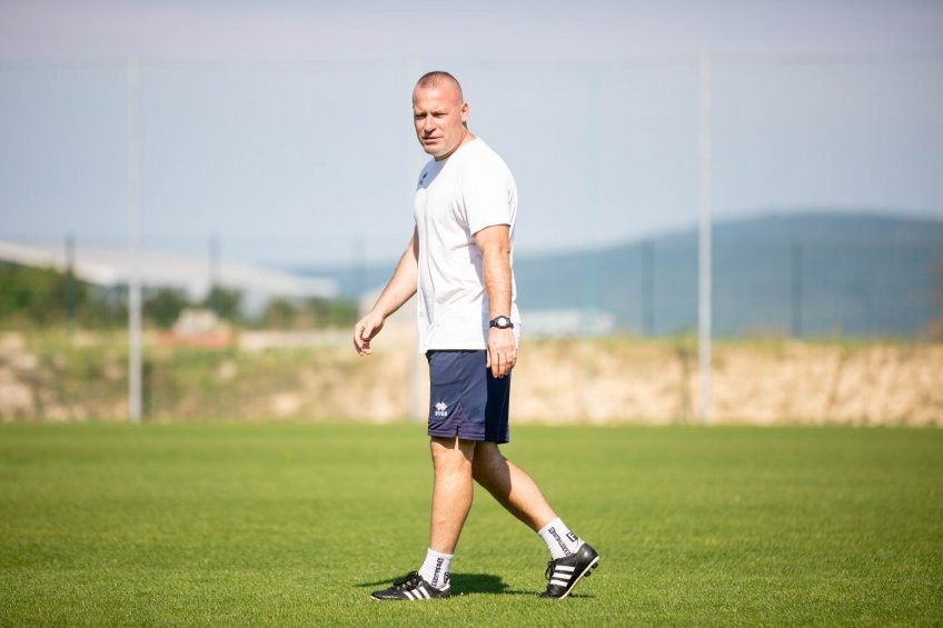 Gunther Zsolt: Egy kicsit a sötétben tapogatózunk az ellenfelet illetően - Fotó: veszpremfoci.hu