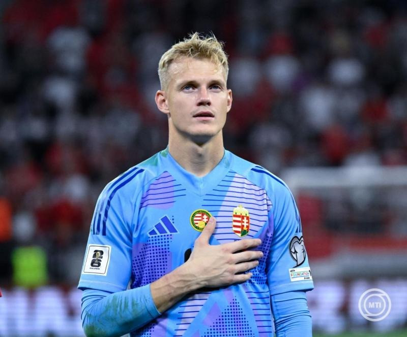 Tóth Balázs kapus a Magyarország - Portugália labdarúgó világbajnoki selejtező mérkőzés után a Puskás Arénában 2025. szeptember 9-én. Magyarország - Portugália 2-3. MTI/Hegedüs Róbert