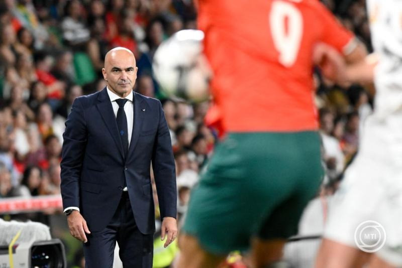 Roberto Martínez, a portugál válogatott szövetségi kapitánya a Portugália - Magyarország labdarúgó világbajnoki selejtező mérkőzésen a lisszaboni Estádio José Alvalade stadionban 2025. október 14-én. MTI/Szigetváry Zsolt