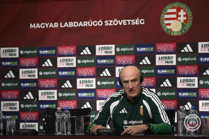 Marco Rossi szövetségi kapitány a magyar labdarúgó-válogatott sajtótájékoztatóján az MLSZ Telki Edzőközpontjában 2026. március 30-án. A magyar válogatott Görögországgal játszik barátságos mérkőzést március 31-én a Puskás Arénában. MTI/Bodnár Boglárka