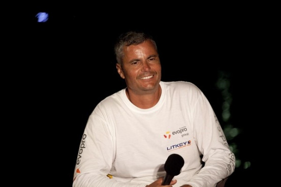 Litkey Farkas a balatonfüredi célbaérkezés utáni pillanatokban. MTI Fotó: Turcsi Gábor