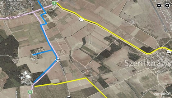 Kékkel jelöltük a megépítendő szakaszt