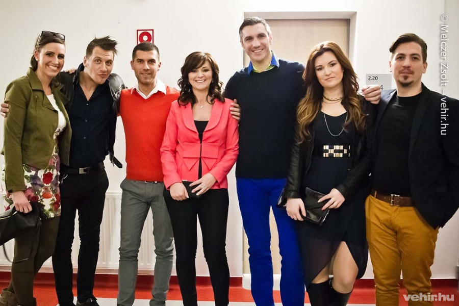 Vastag Csaba és a zsűri tagjai