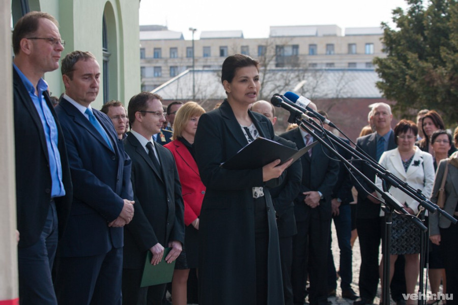 Az ünnepségen közreműködött Kéri Kitty színművész