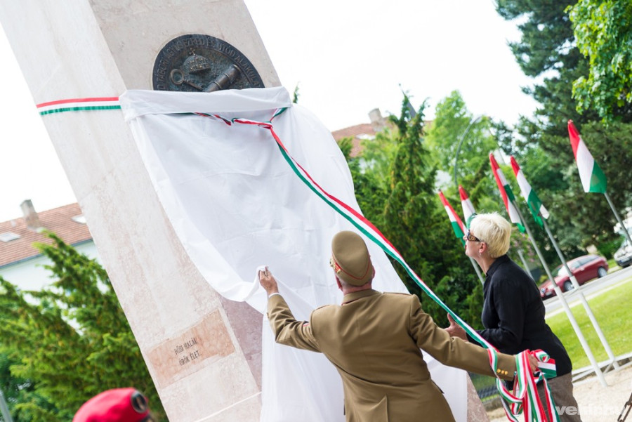 Dr. Benkő tibor és Brányi Mária leplezték az új réztáblát