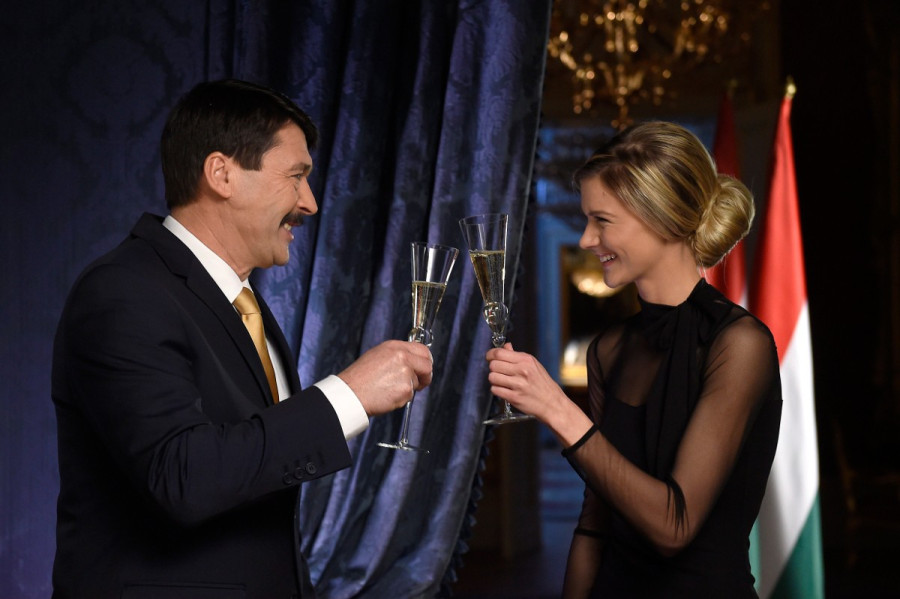 Áder János köztársasági elnök és Weisz Fanni 