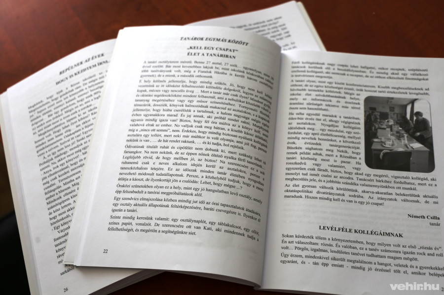 Németh Csilla egyik írása az évkönyvben