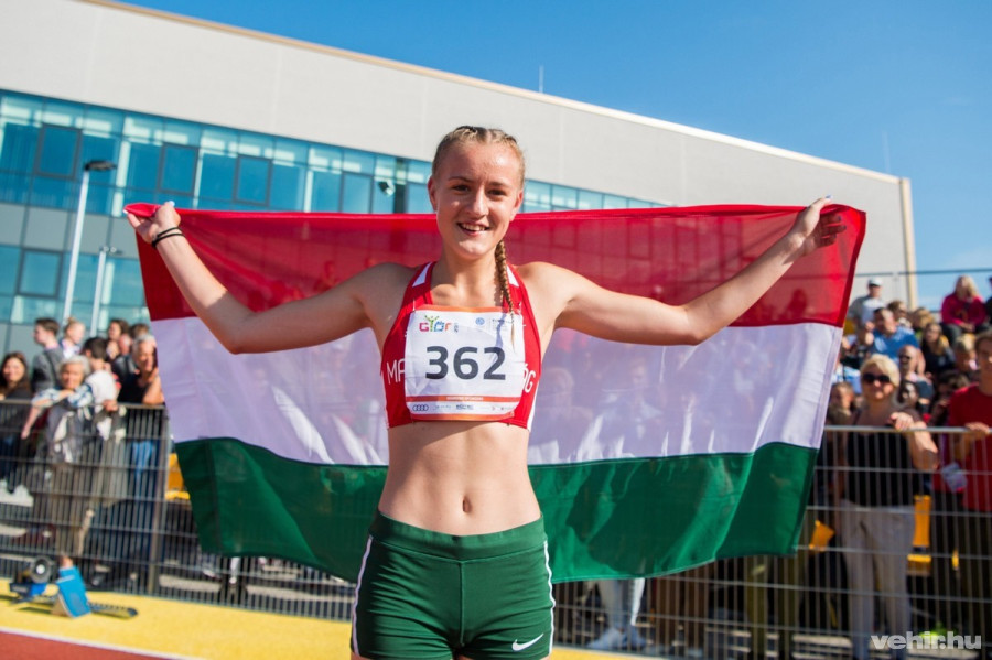 A bronzérmes Molnár Janka - MTI Fotó: Balogh Zoltán