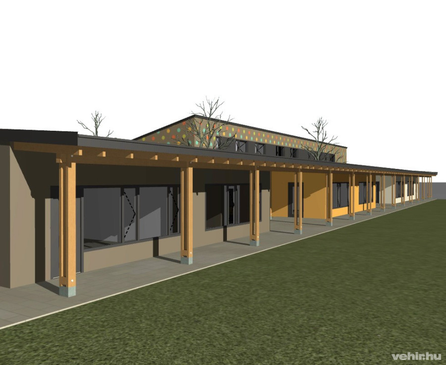 A mai igényeknek és érvényben lévő előírásoknak megfelelő, 5+1 csoportos, főzőkonyhával üzemelő óvoda - bölcsődeépület kerül kialakításra.